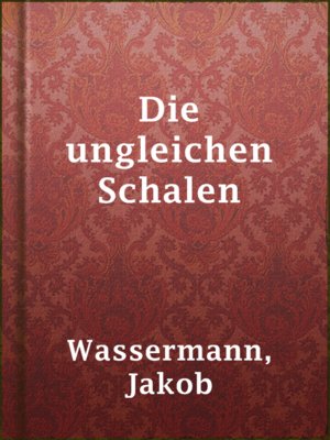 Die ungleichen Schalen - ebook